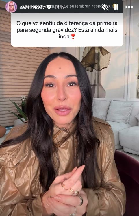 Sabrina Sato fala sobre diferenças entre gestações e planos para o Carnaval