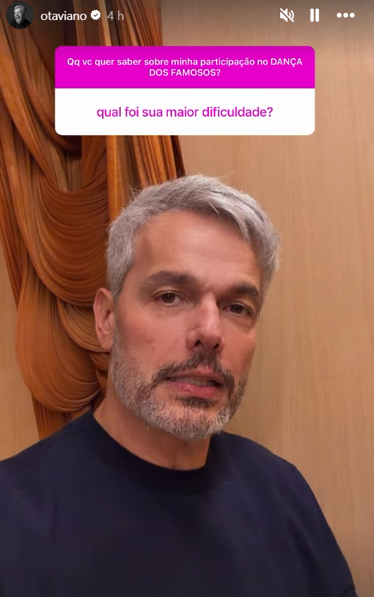 Otaviano Costa fala sobre eliminação do 'Dança dos Famosos' e revela dificuldade nos ensaios
