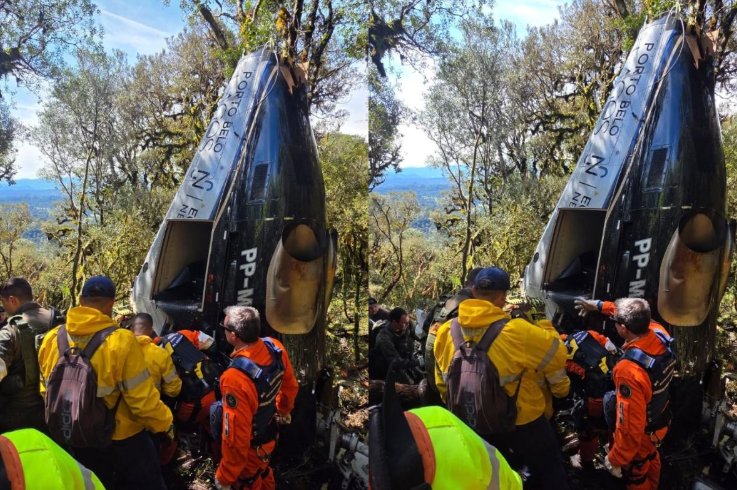 FAB recupera caixa-preta de helicóptero que caiu com Rick e mais quatro pessoas FAB recupera caixa-preta de helicóptero que caiu com Rick e mais quatro pessoas