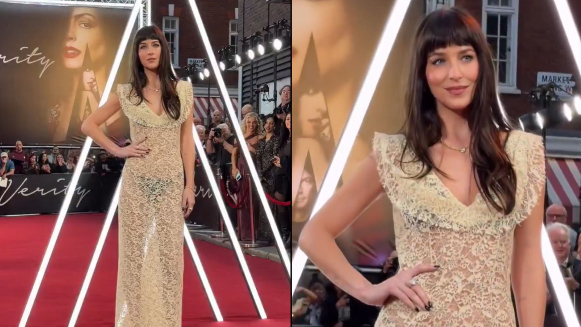 Dakota Johnson rouba a cena e aposta em transparência na pré-estreia de “Verity” em Londres