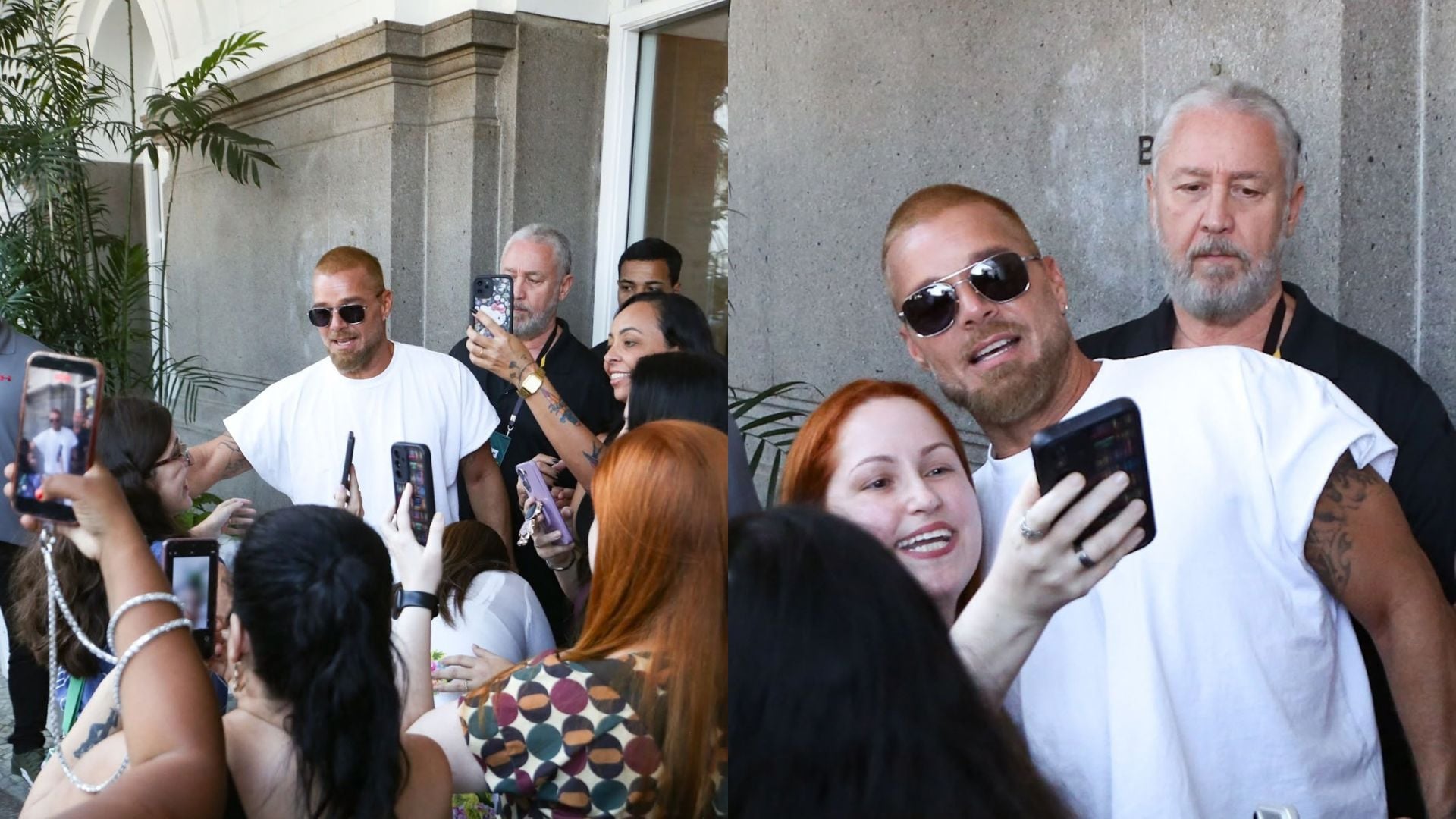 Ricky Martin esbanja carisma e posa para selfies com fãs na porta do Copacabana Palace Ricky Martin esbanja carisma e posa para selfies com fãs na porta do Copacabana Palace