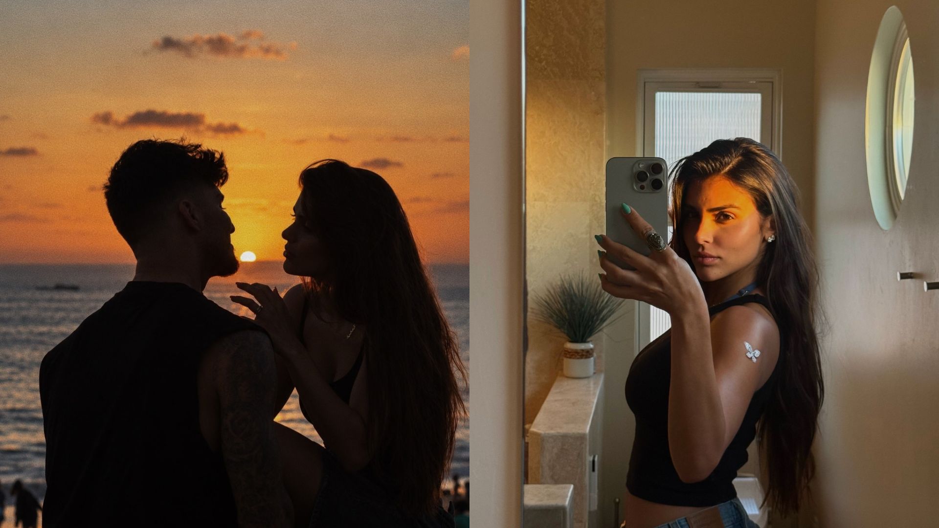 Isabella Arantes mostra fotos românticas com Gabriel Medina em praia e viagens
