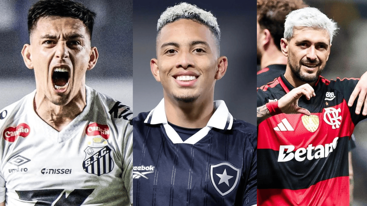 Jogadores Gonzalo Escobar, Jordan Barrera e Arrascaeta | Reprodução/Instagram/@gonzaescobar31, @jordan_barrera1 e @g10dearrascaeta