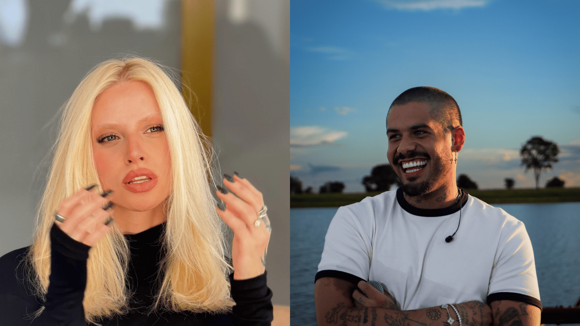 Cassia Lourenço Gomes e Zé Felipe | Reprodução/Instagram/@cassialourencogomes/@zefelipe