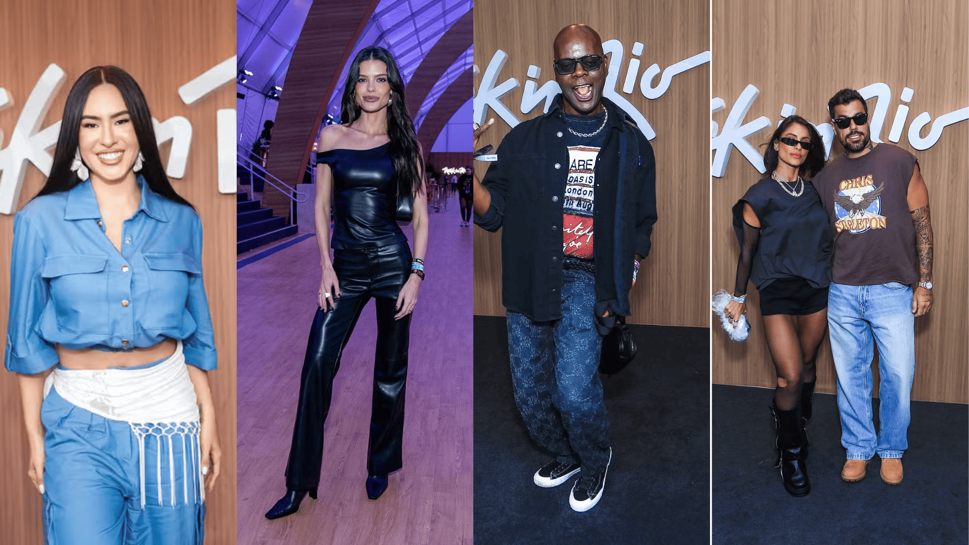 Rock in Rio: Couro, fivelas e mais marcam os looks dos famosos no segundo dia de evento