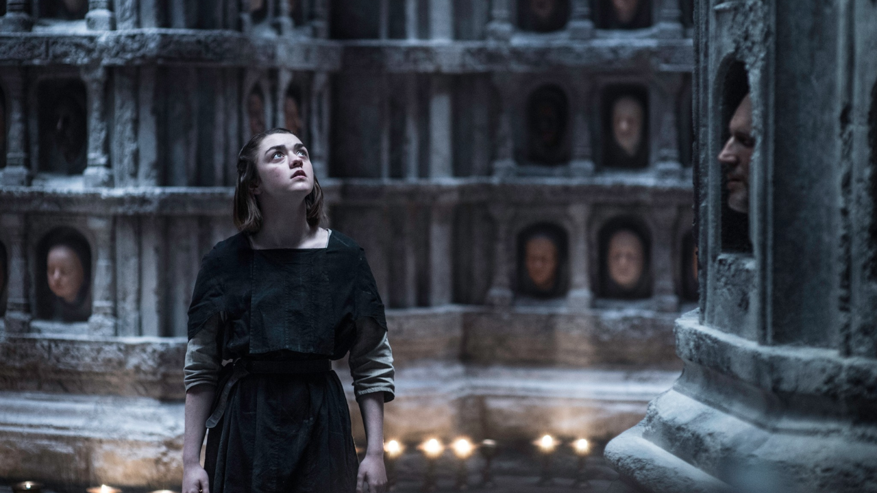 Maisie Williams interpretando Arya Stark | Reprodução/Instagram/@gameofthrones