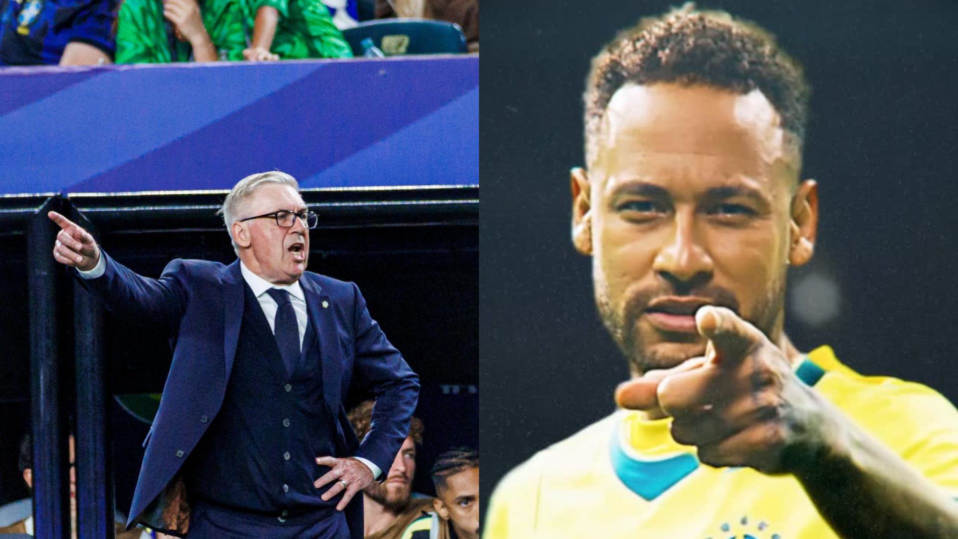 Ancelotti crava ponto final na trajetória de Neymar na Seleção Brasileira