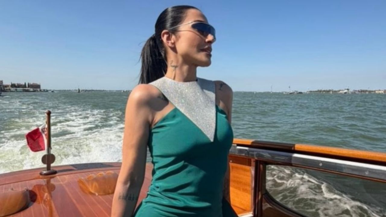 Cleo Pires vestido Pierre Cardin | Reprodução/Instagram/@marieclairebr/@cleo