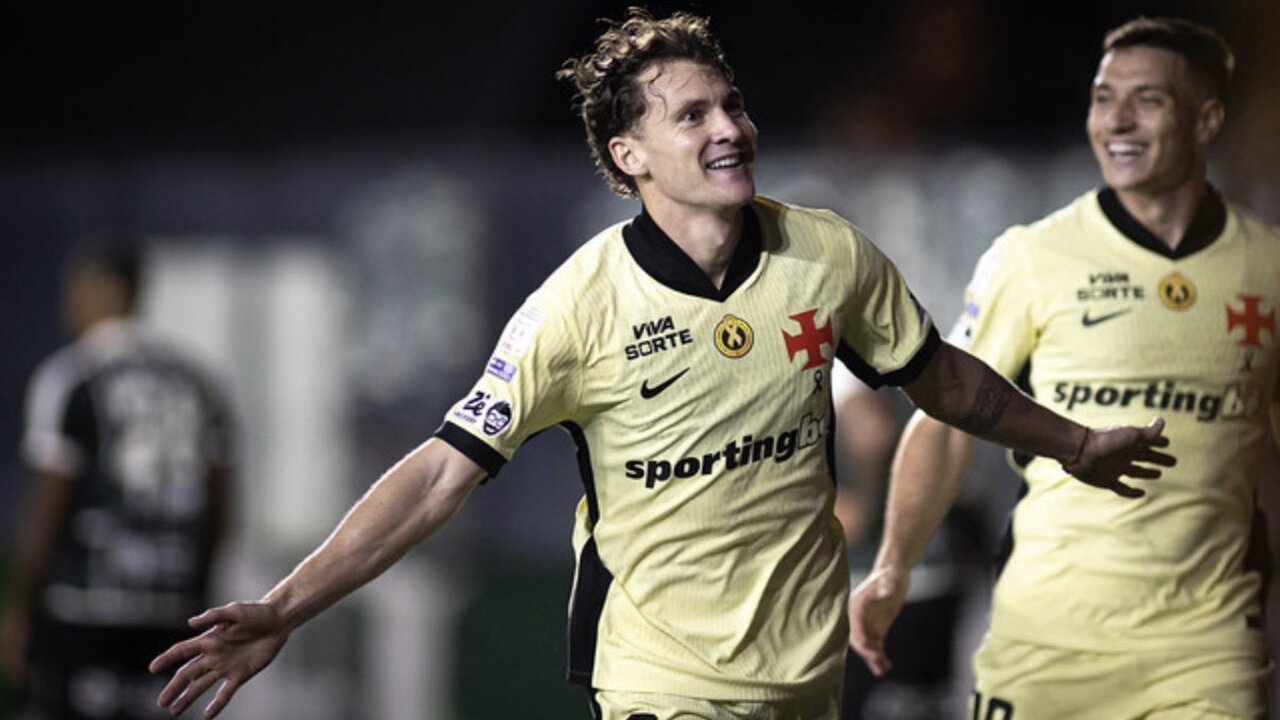 O Vasco venceu o Coritiba em casa por 5 a 0
