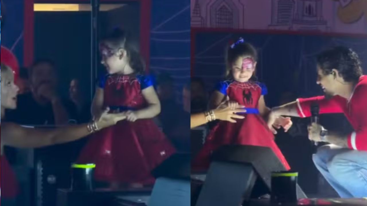 Maria Flor tenta aproximar Virginia e Zé Felipe em festa; momento viraliza nas redes