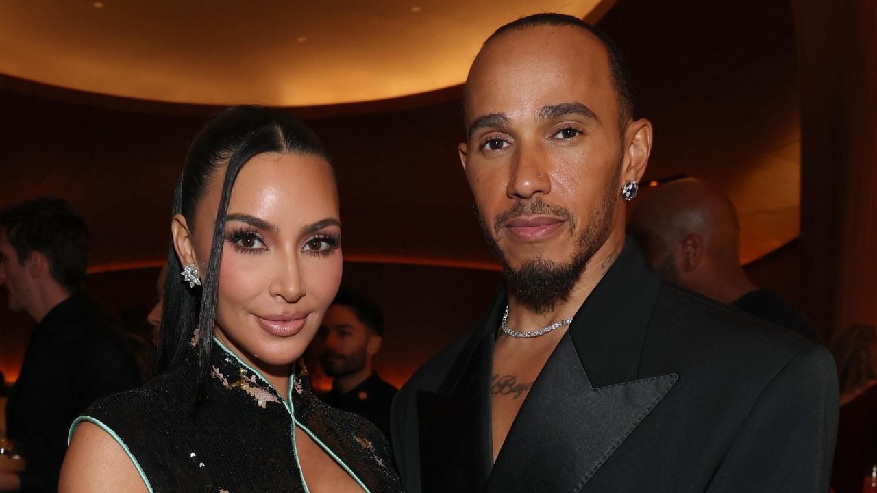 Kim Kardashian e Lewis Hamilton são vistos juntos pela primeira vez em evento em Los Angeles
