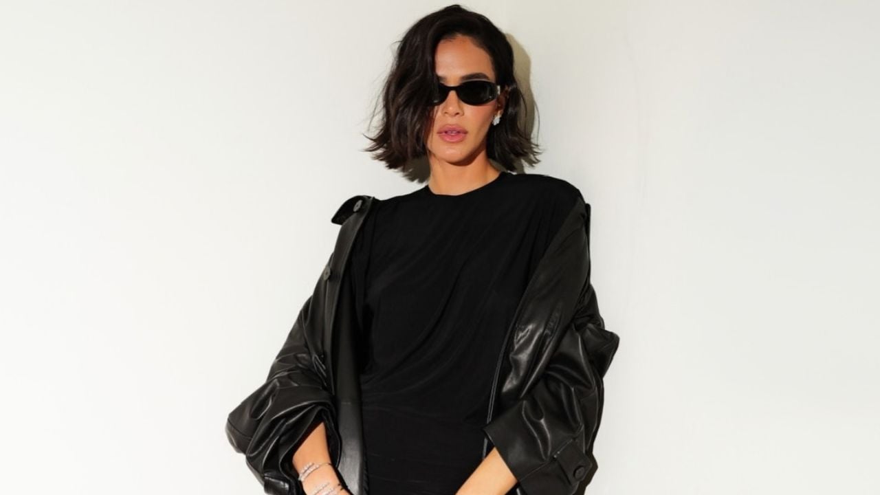Bruna Marquezine marca presença em desfile da Gucci em Milão com look all black