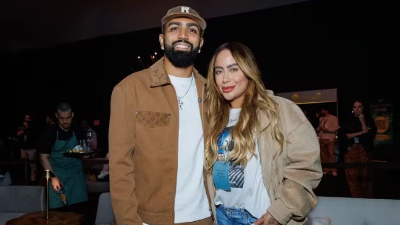 Rafaella Santos e Gabigol fazem rara aparição juntos em São Paulo
