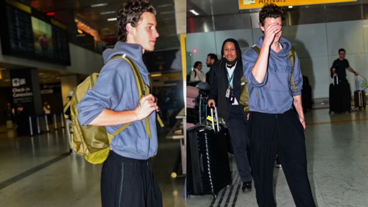 Shawn Mendes desembarca em SP e aposta em combinação diferente no visual