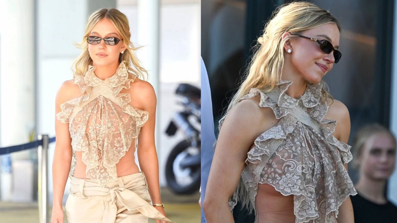 Sydney Sweeney rouba a cena no Festival de Veneza com look transparente