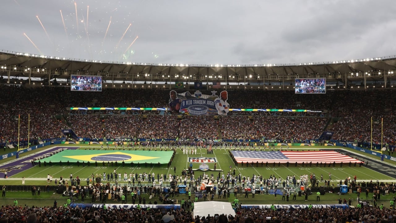 NFL bate recorde de público no Brasil com jogo no Maracanã