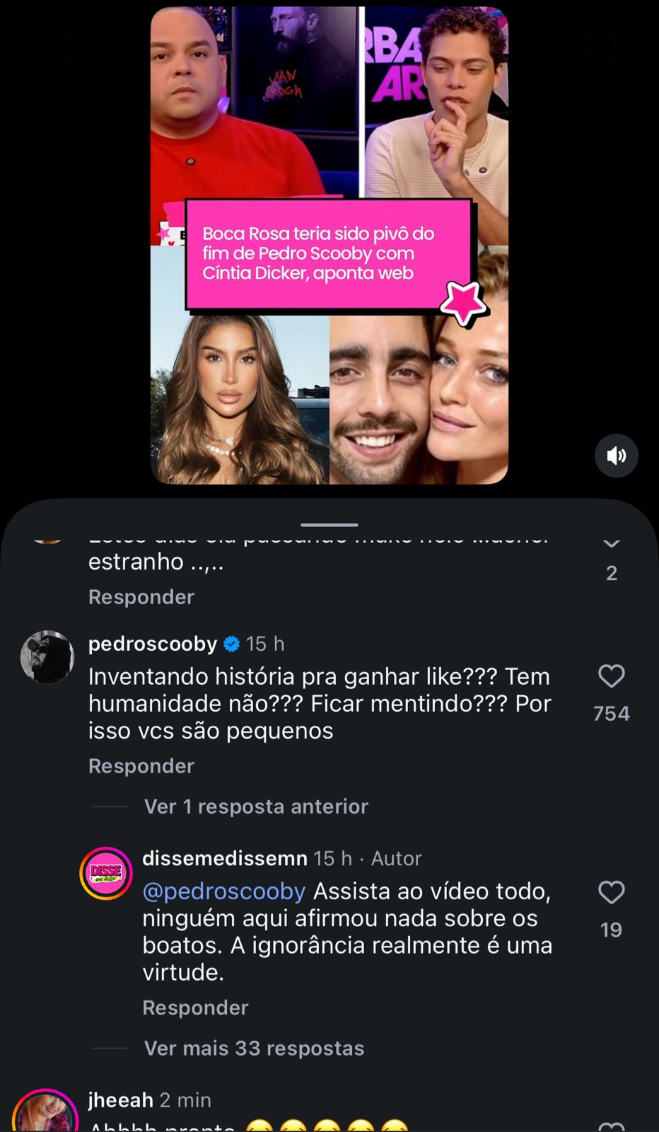 Pedro Scooby rebate boato de envolvimento com Bianca Andrade em fim do casamento