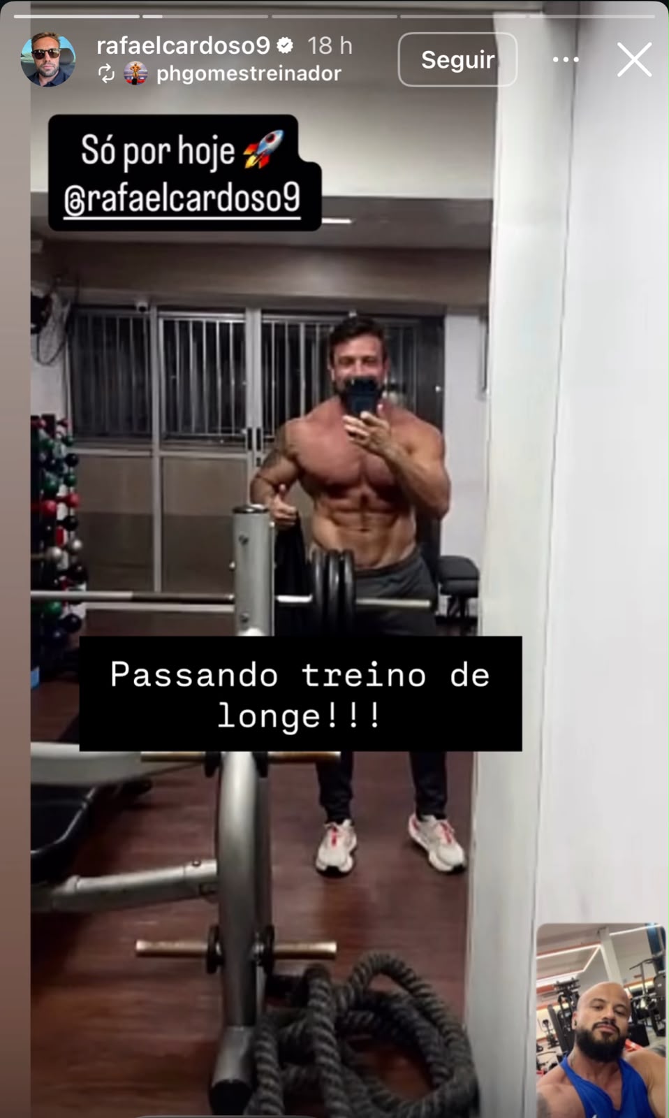 Rafael Cardoso ostenta transformação física depois de sair de clínica de reabilitação Rafael Cardoso ostenta transformação física depois de sair de clínica de reabilitação