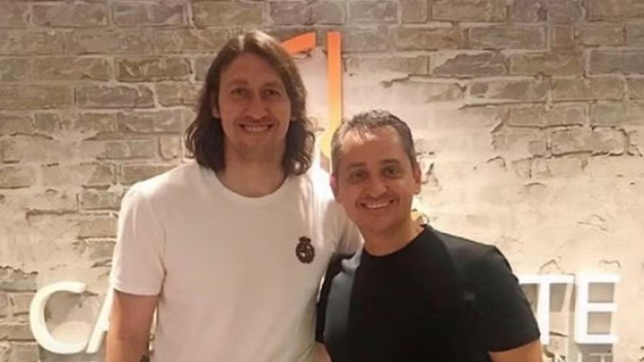 Carlos Leite e o goleiro Cássio