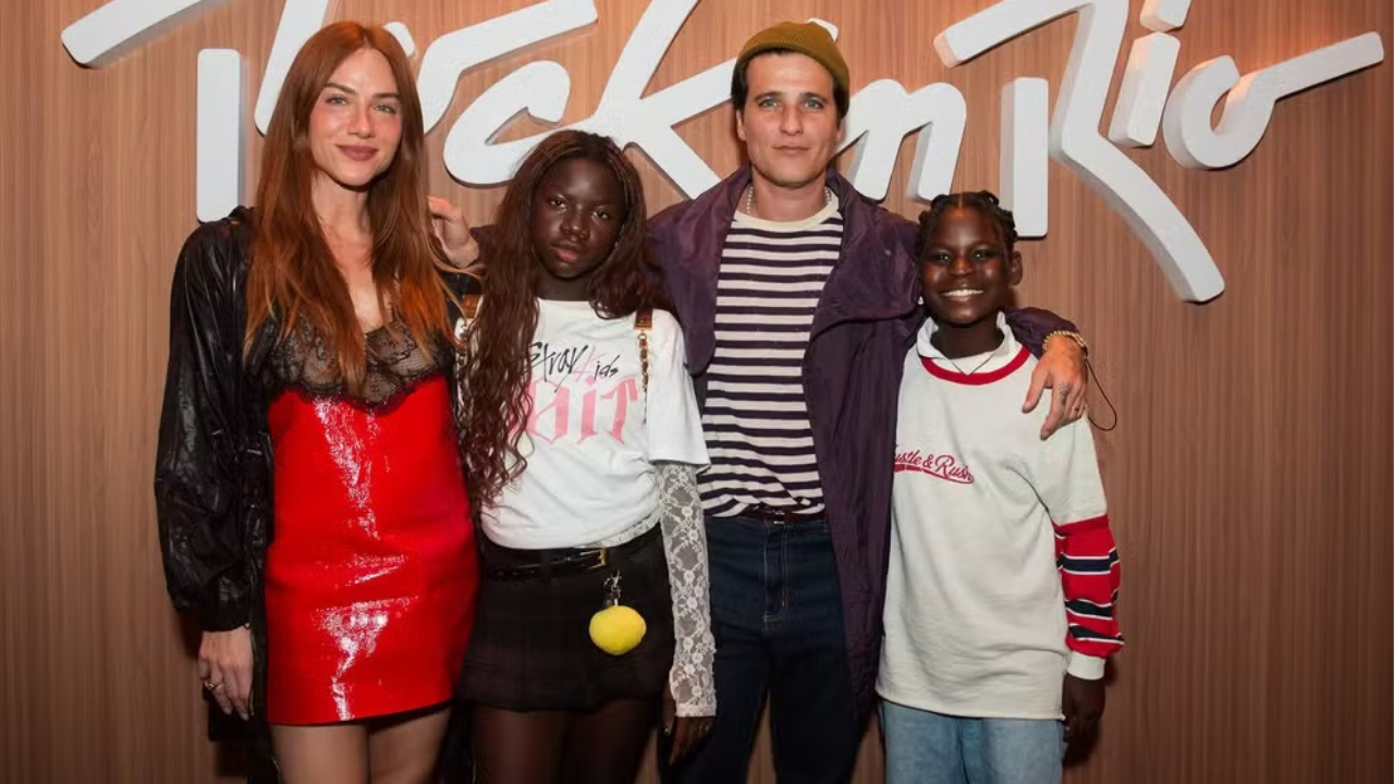Giovanna Ewbank e Bruno Gagliasso levam os filhos ao Rock in Rio para show do Stray Kids