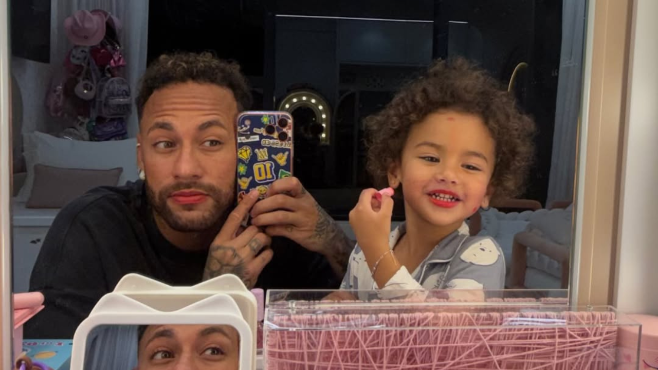 Neymar e sua filha, Mavie | Reprodução/Instagram/@neymar