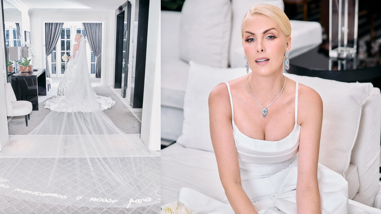 Ana Hickmann se casa com Edu Guedes em cerimônia religiosa em fazenda histórica de São Paulo