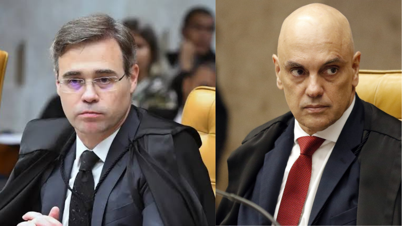 Alexandre de Moraes e André Mendonça batem boca no STF sobre diálogos com Vorcaro