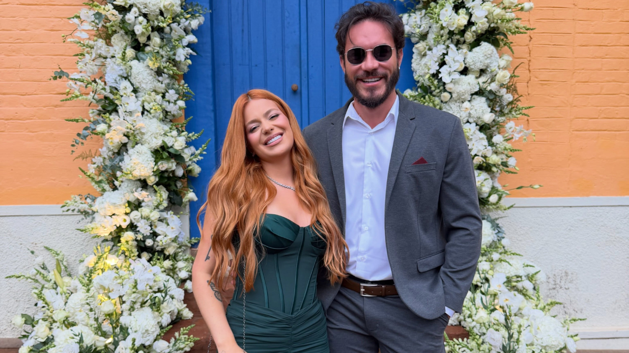 Viih Tube brilha em verde-esmeralda no casamento religioso de Ana Hickmann e Edu Guedes em São Paulo