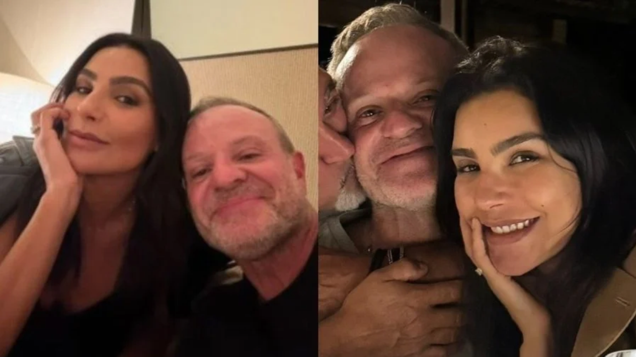 Cíntia Chagas e Rubinho Barrichello | Reprodução/X/@tatyrck