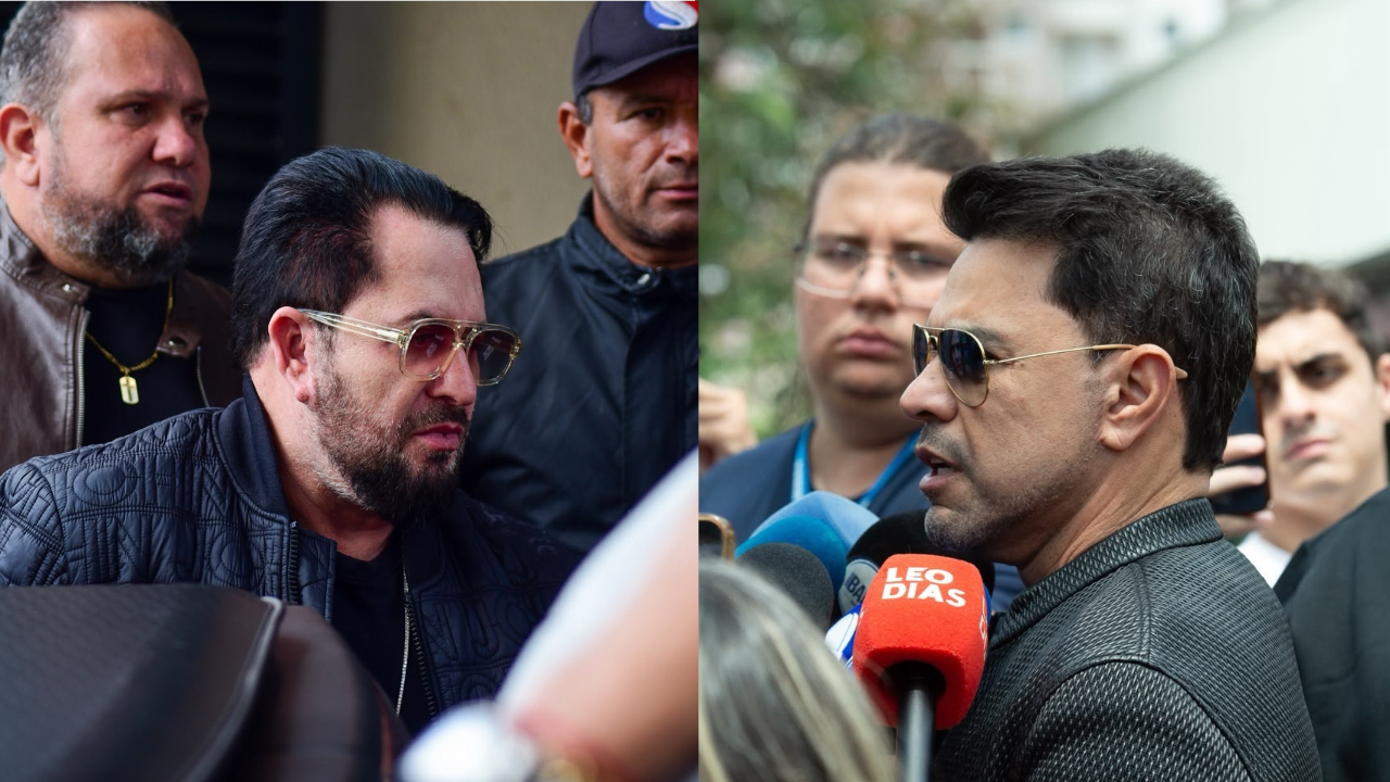 Zezé Di Camargo, Marrone e outros famosos marcam presença na despedida de Rick; veja fotos
