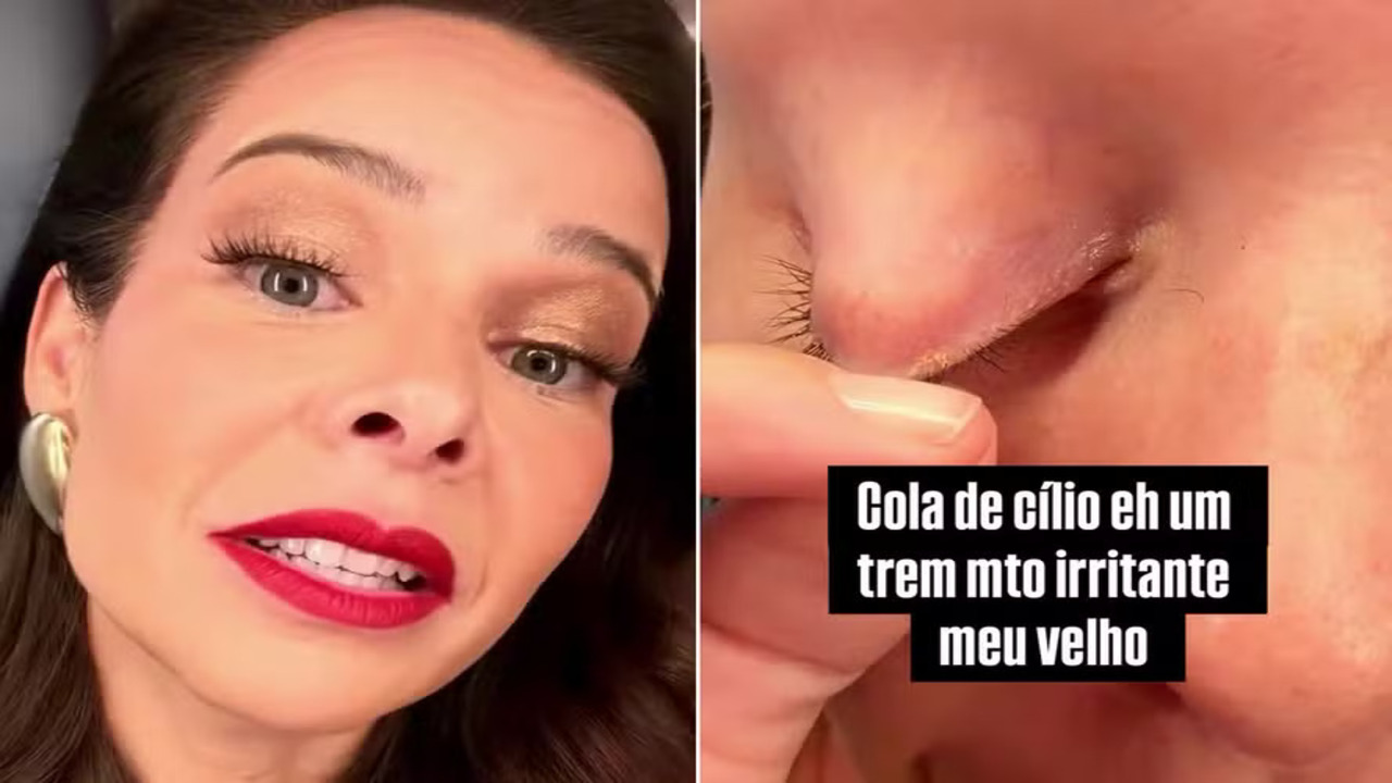 Stories de Fernanda Souza mostrando o seu make