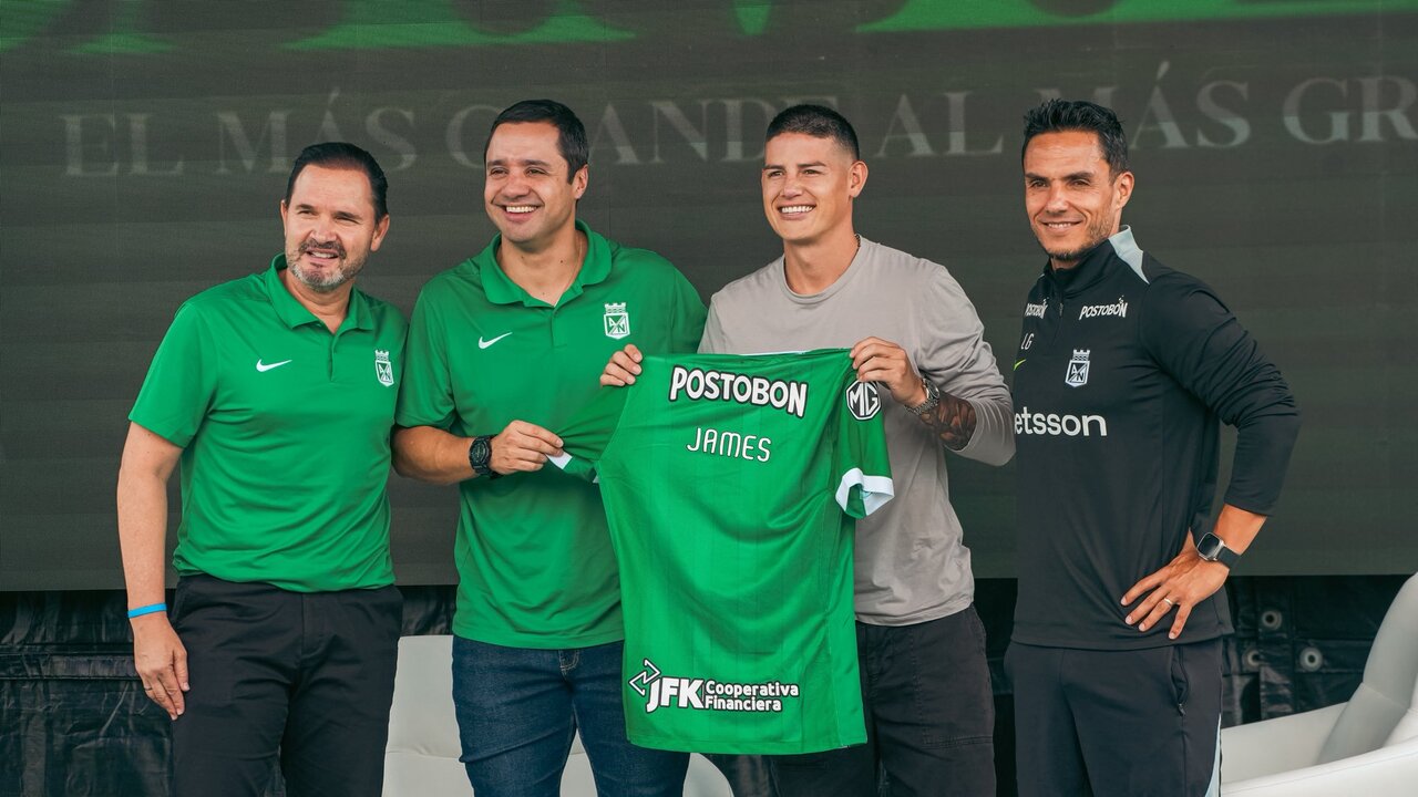 James Rodríguez é anunciado pelo Atlético Nacional