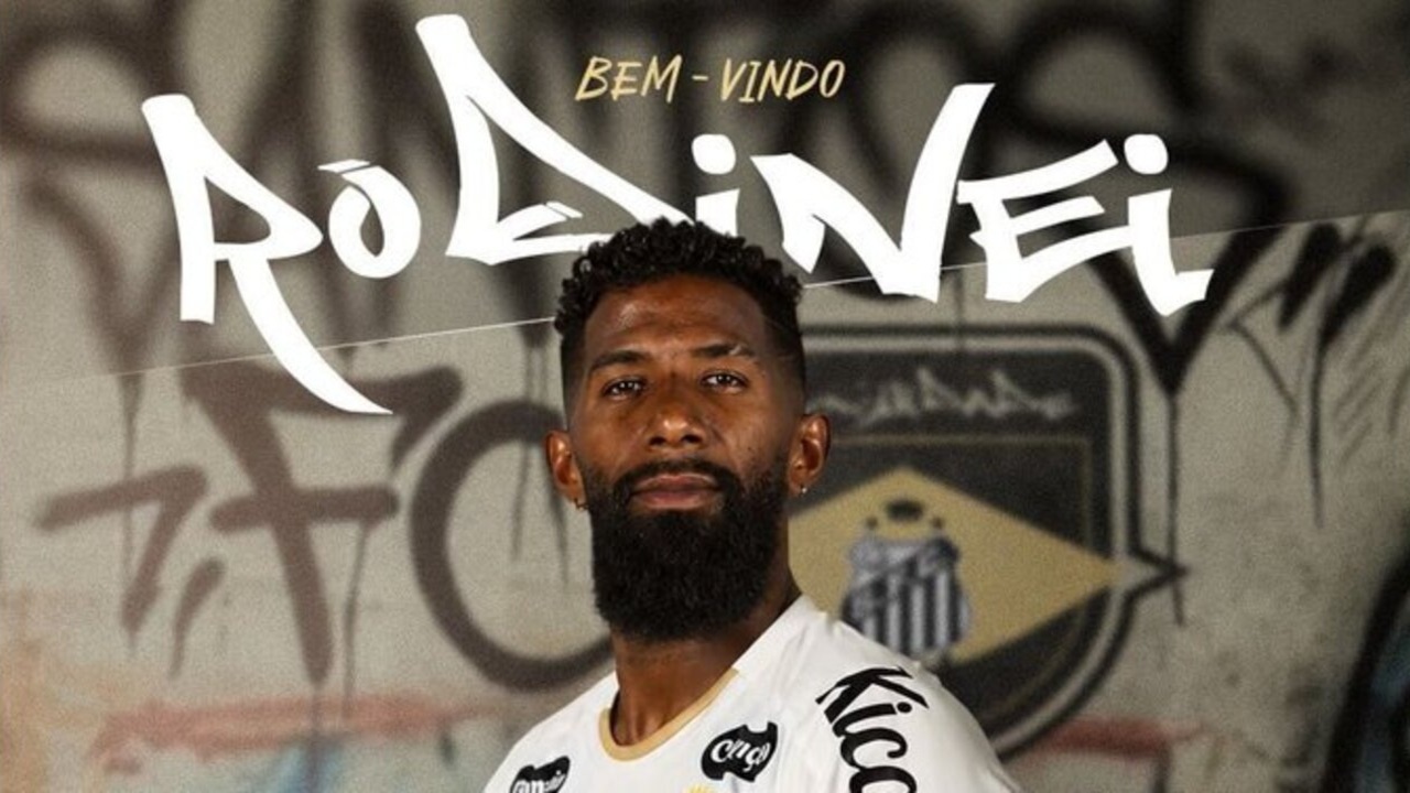 Santos anuncia a contratação do lateral-direito Rodinei, que estava no Olympiacos