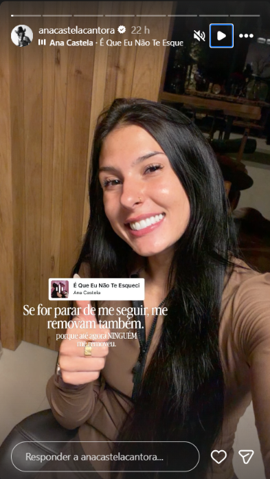 Ana Castela reage após levar unfollow e manda recado direto: “Me removam também”