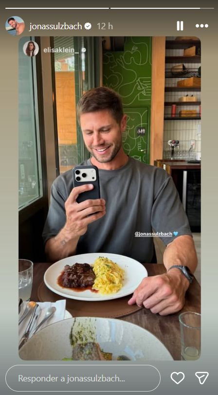 Jonas Sulzbach curte jantar romântico com ex-candidata ao BBB 26 Jonas Sulzbach curte jantar romântico com ex-candidata ao BBB 26