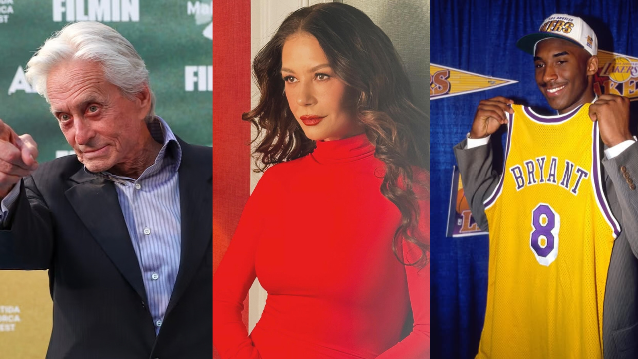 Michael Douglas revela que Kobe Bryant tentou conquistar Catherine Zeta-Jones