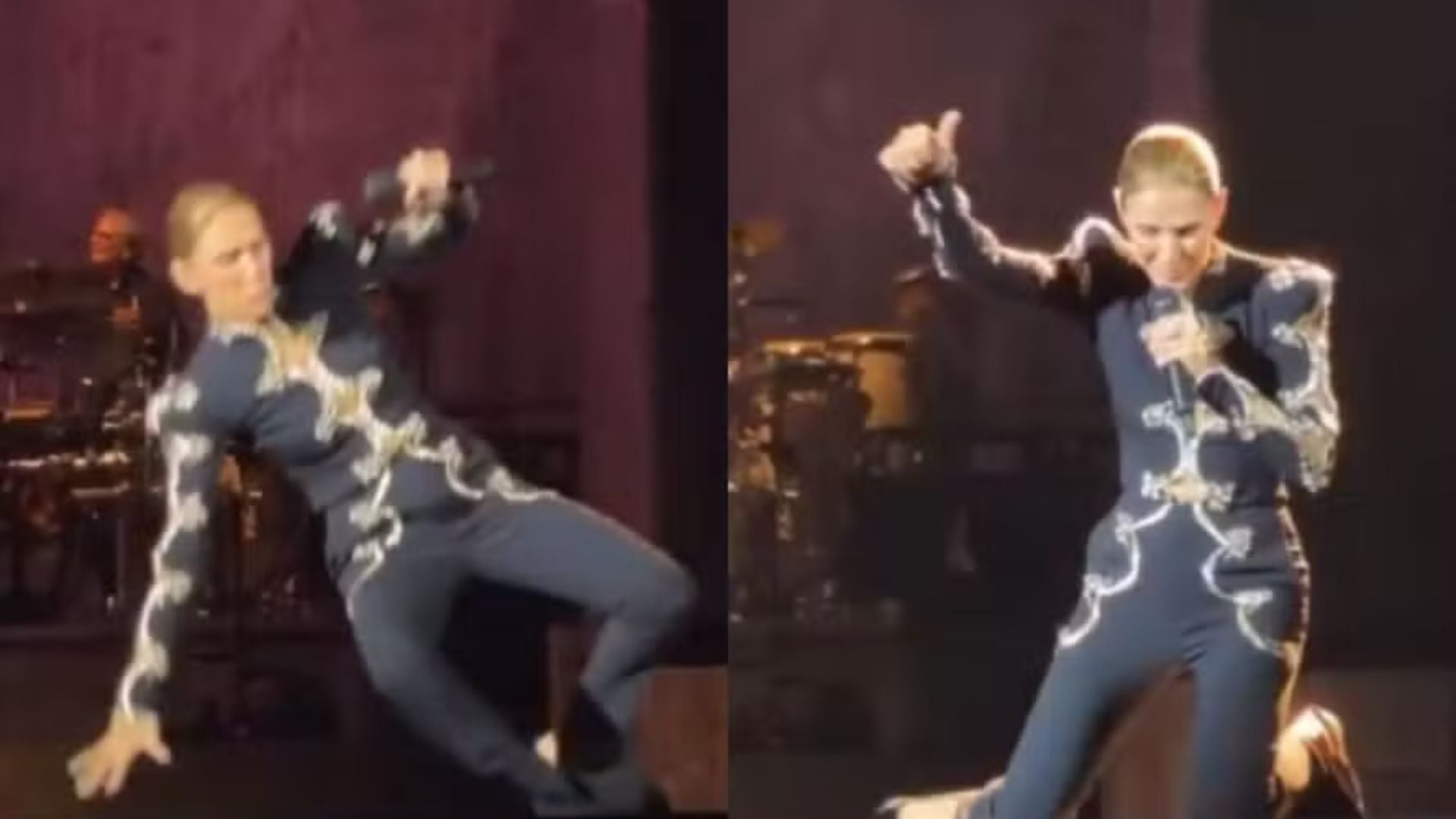 Céline Dion sofre tombo ‘gracioso’ durante show em Paris; confira
