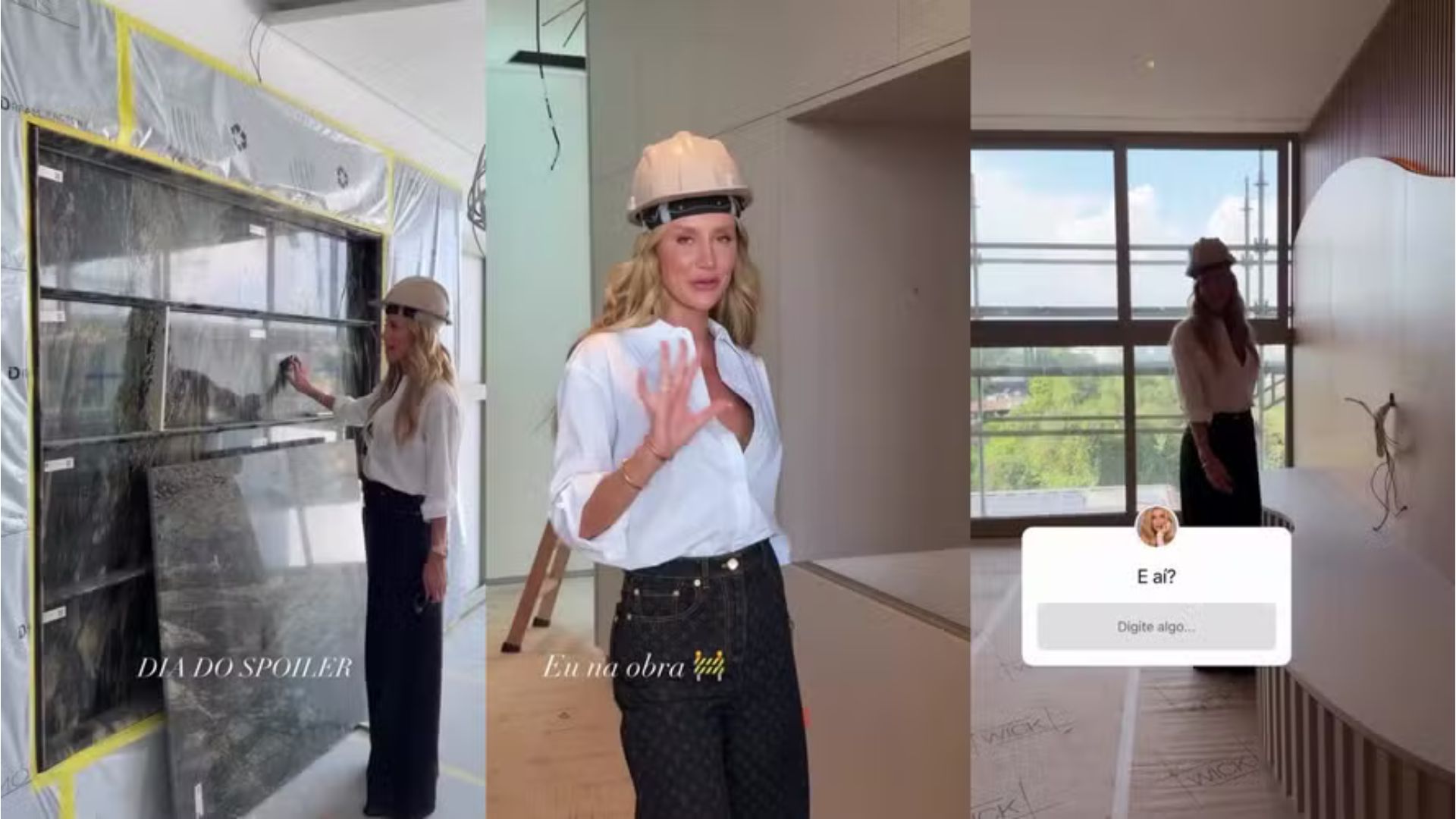 Esposa de Justus exibe detalhes luxuosos de reforma de novo apartamento