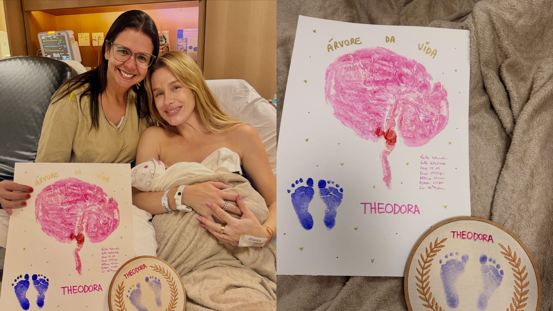 Fiorella Mattheis encanta fãs com primeira postagem após o parto da terceira filha e anuncia o nome da bebê
