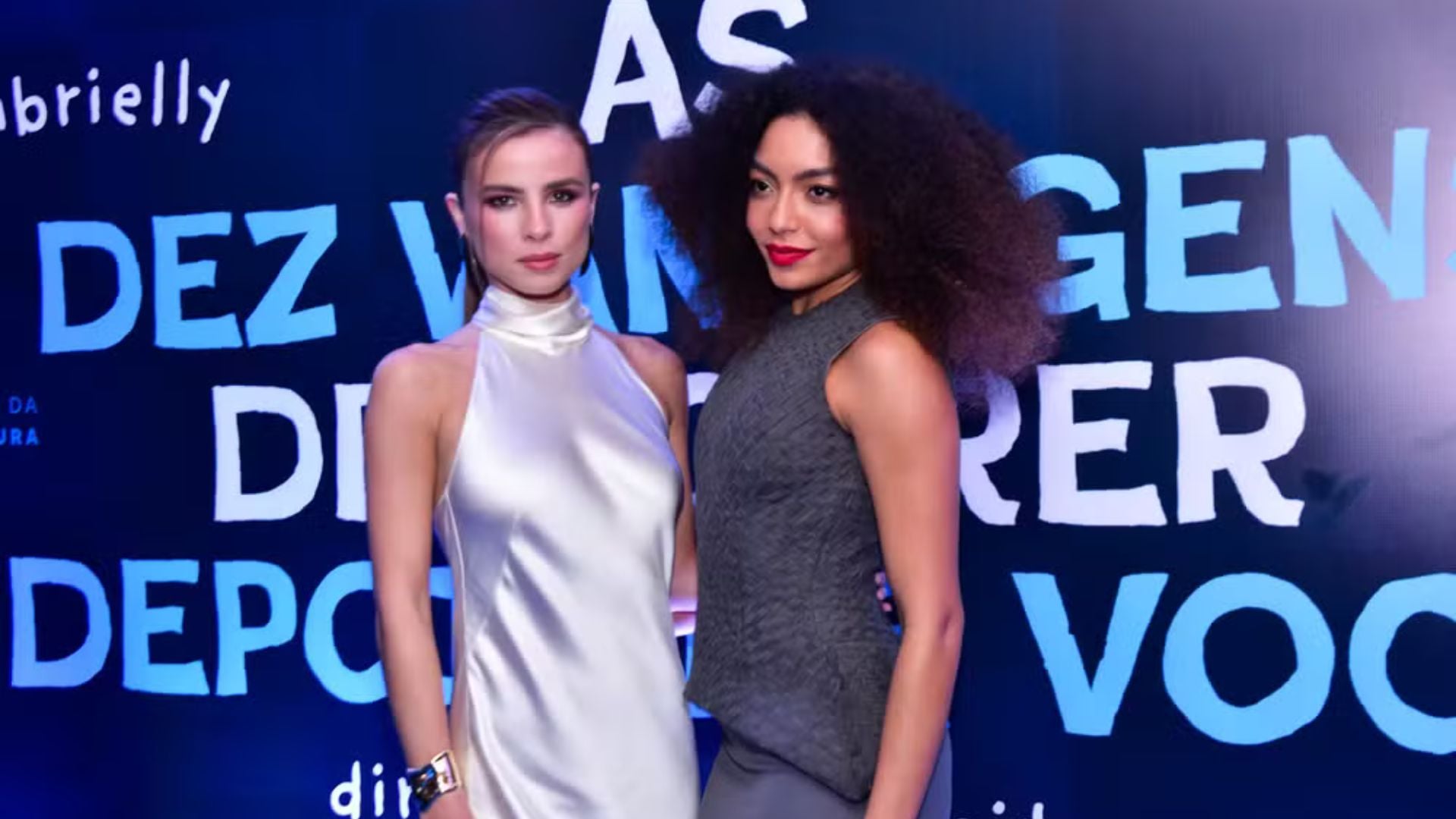 Recém-casada, Giulia Be surge com look ‘à la noiva’ em première com Any Gabrielly
