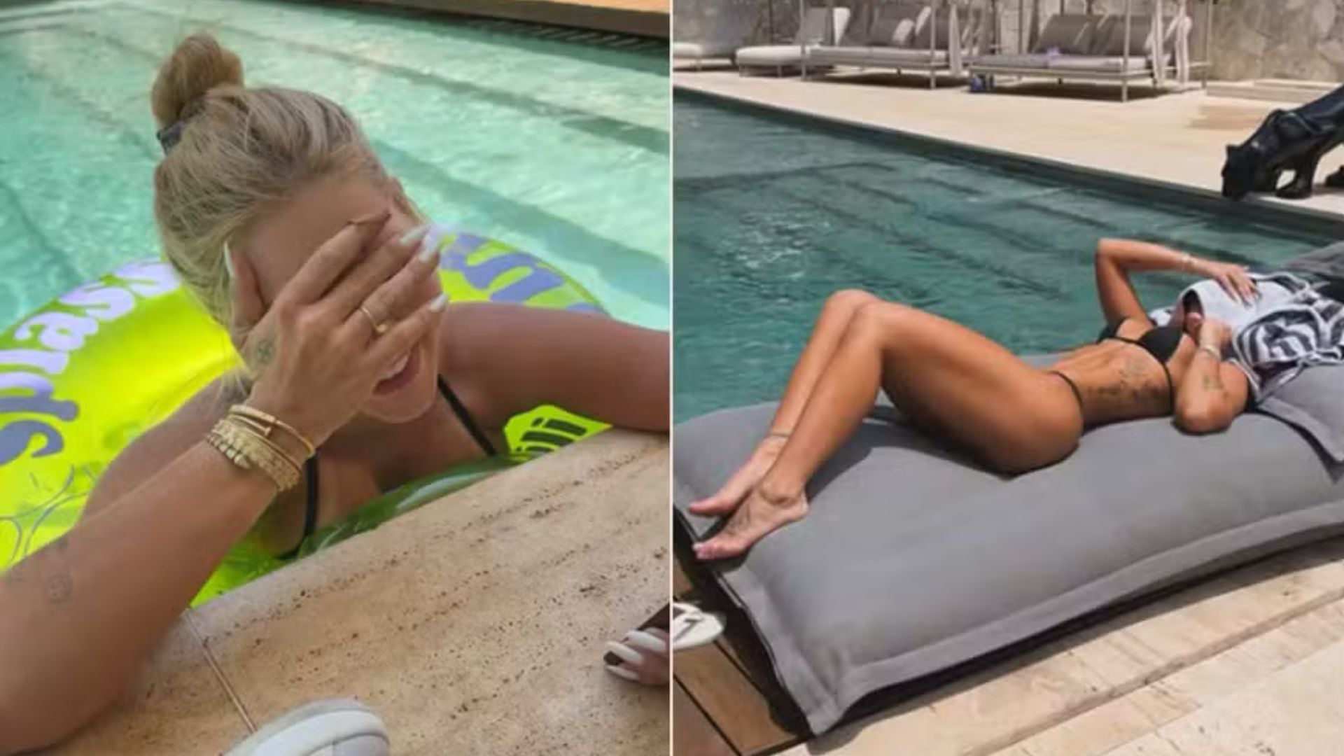 Virginia Fonseca curte dia de piscina após noitada e recebe visita de Zé Felipe