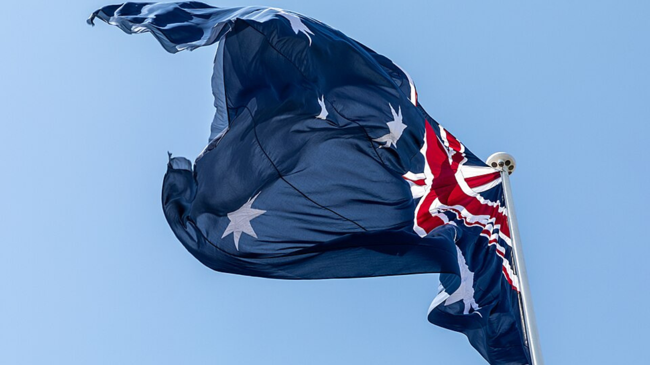 Bandeira australiana | reprodução/wikimedia commons/Dietmar Rabich