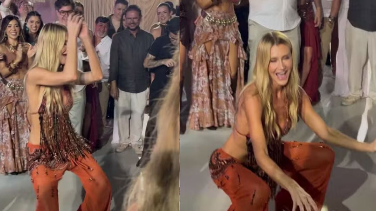 Ana Paula Siebert faz dança de “Na Boquinha da Garrafa” em festa de luxo