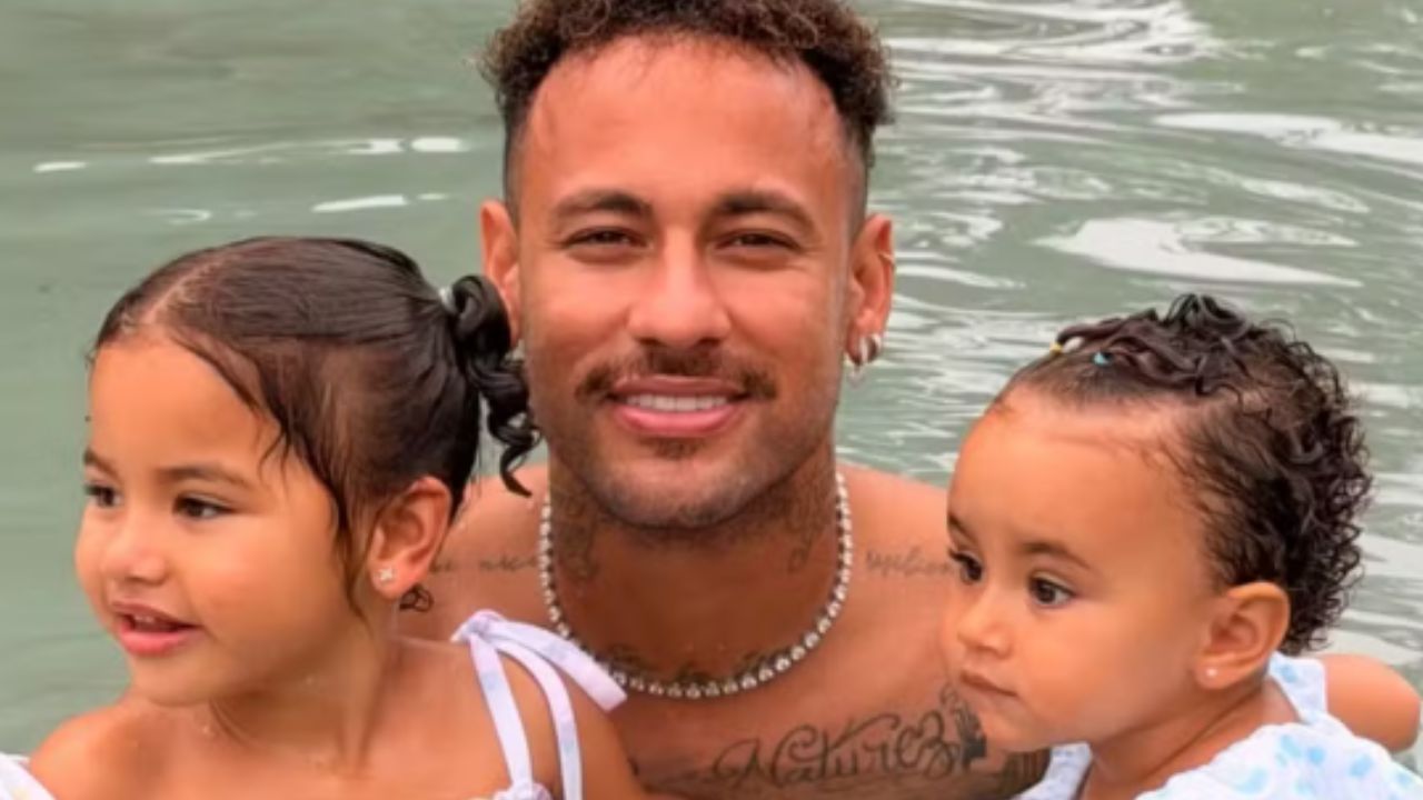 Neymar celebra Dia das Crianças com Mavie e Mel em mansão de Mangaratiba I Reprodução/Instagram