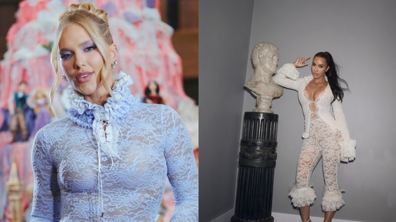 Virginia Fonseca e Kim Kardashian aparecem com looks semelhantes e web reage