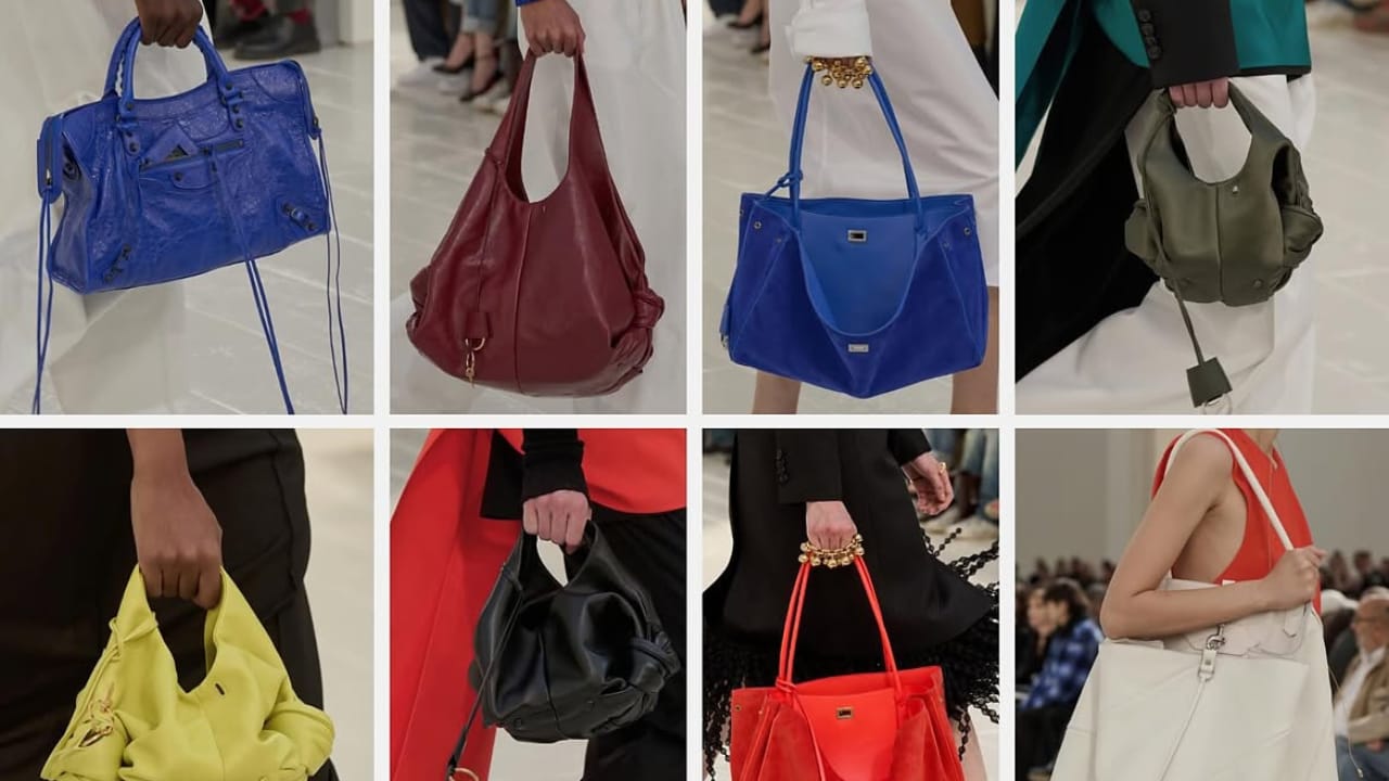 Bolsas com formatos inusitados apresentadas na Paris Fashion Week SS27