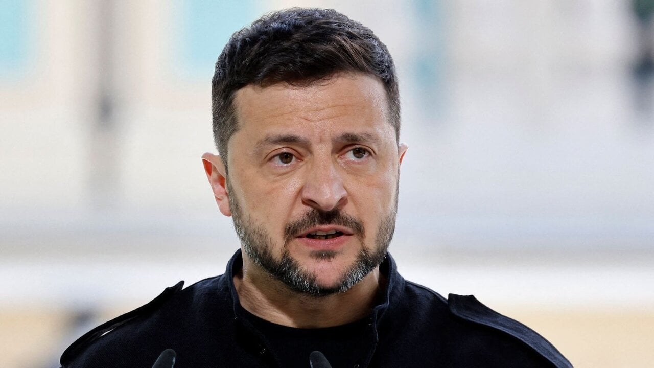 Presidente da Ucrânia, Volodymyr Zelensky | Reprodução/X/@bpthaber