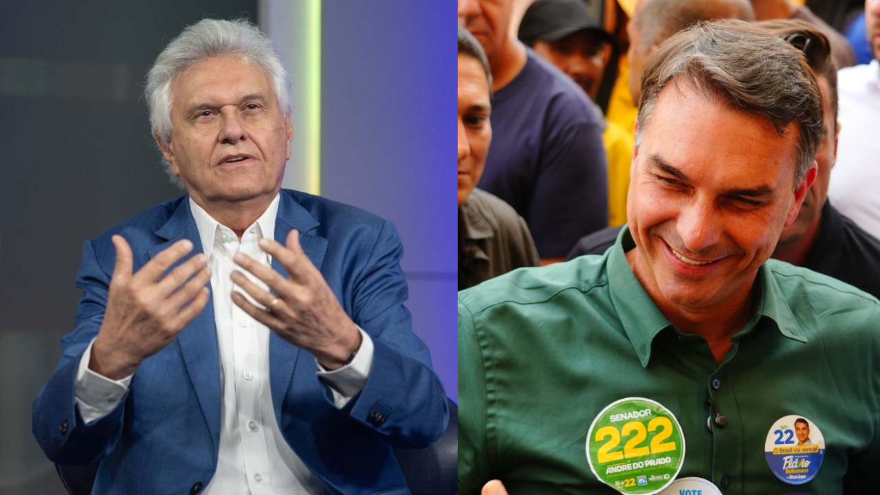 Caiado confirma apoio a Flávio Bolsonaro no 2º turno e prepara anúncio nesta terça